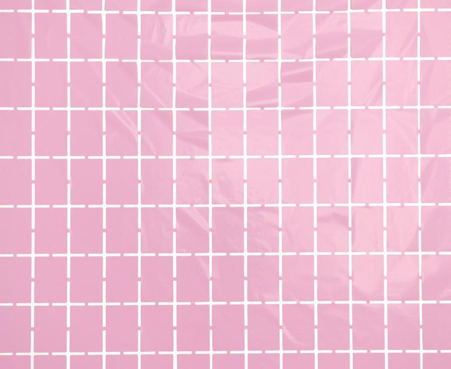 Godan / decorations Čtvercový závěs, pastelově světle růžový, 100x200 cm