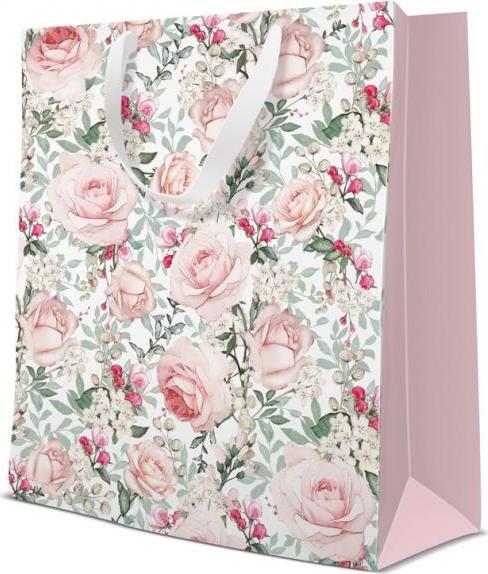 Dárková taška PAW Gorgeous Roses, 26,5 x 33,5 x 13 cm