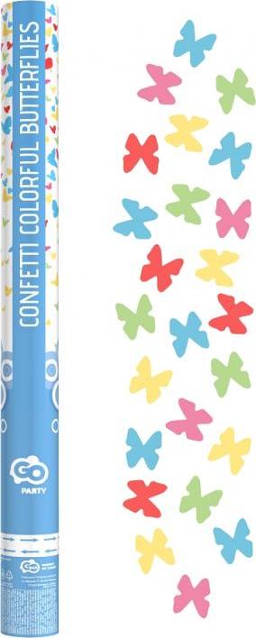 Pneumatické konfety "Barevní motýli" / 60 cm