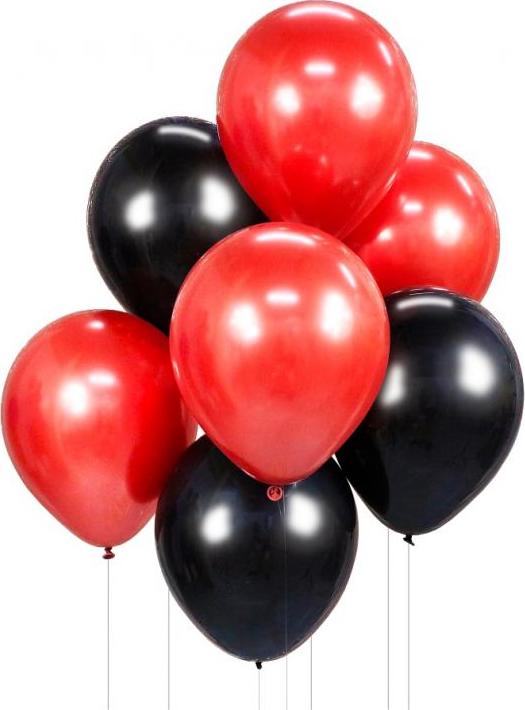 Godan / balloons B&C červená a černá balonová kytice, 7 ks.