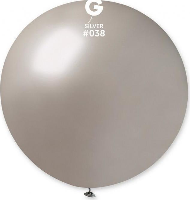 Balón GM30, kovová koule 0,80m - stříbrná 38