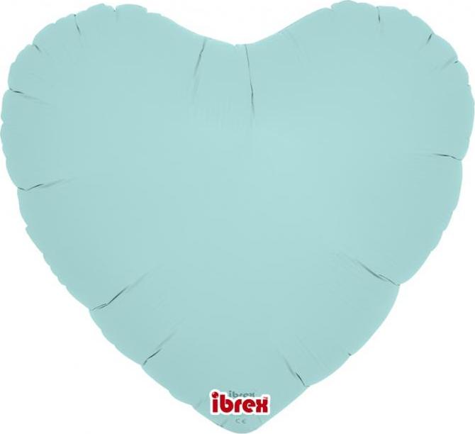 Balón Ibrex Hel, srdce 14", Pastel Blue, 5 ks.