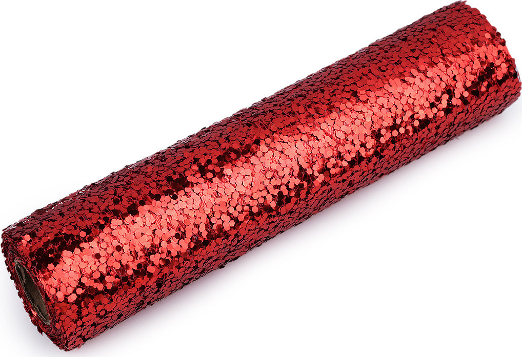 Pavučinka dekorační s glitry šíře 24 cm Varianta: 4 červená, Balení: 1 ks