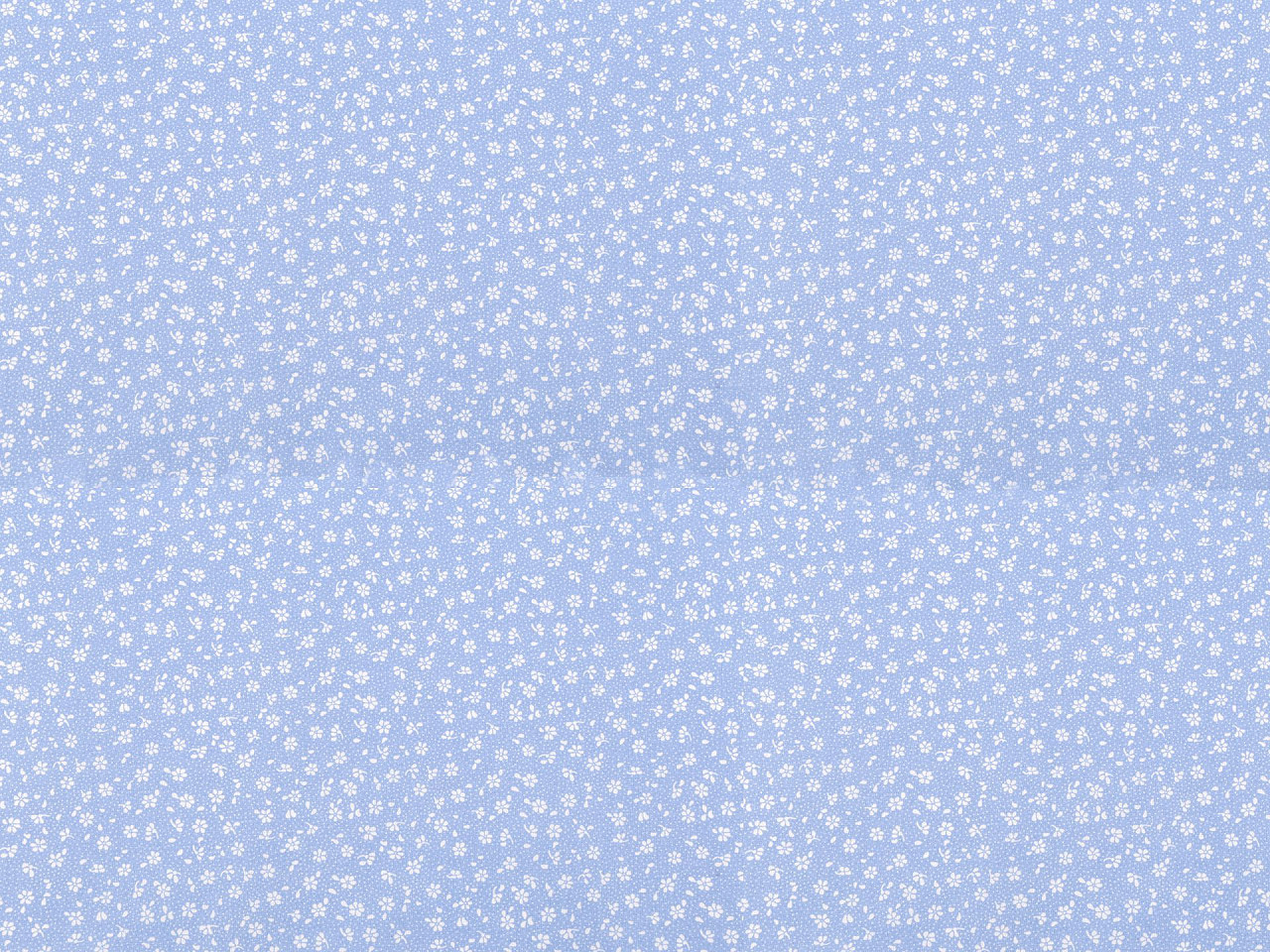Bavlněná látka / plátno drobné květy Varianta: 5 (22370-1) modrá světlá bílá, Balení: 1 m