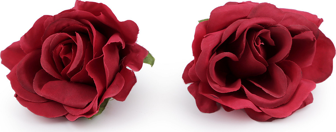Umělý květ růže Ø5 cm Varianta: 5 červená tmavá, Balení: 10 ks