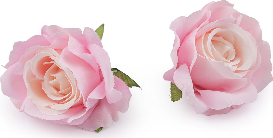 Umělý květ růže Ø5 cm Varianta: 3 růžová sv., Balení: 2 ks