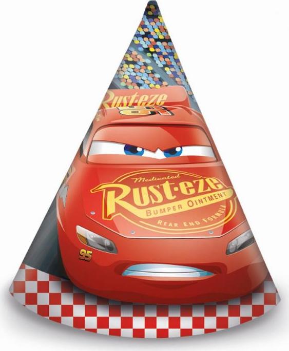 Procos Papírové čepice "Cars 3", 6 ks.