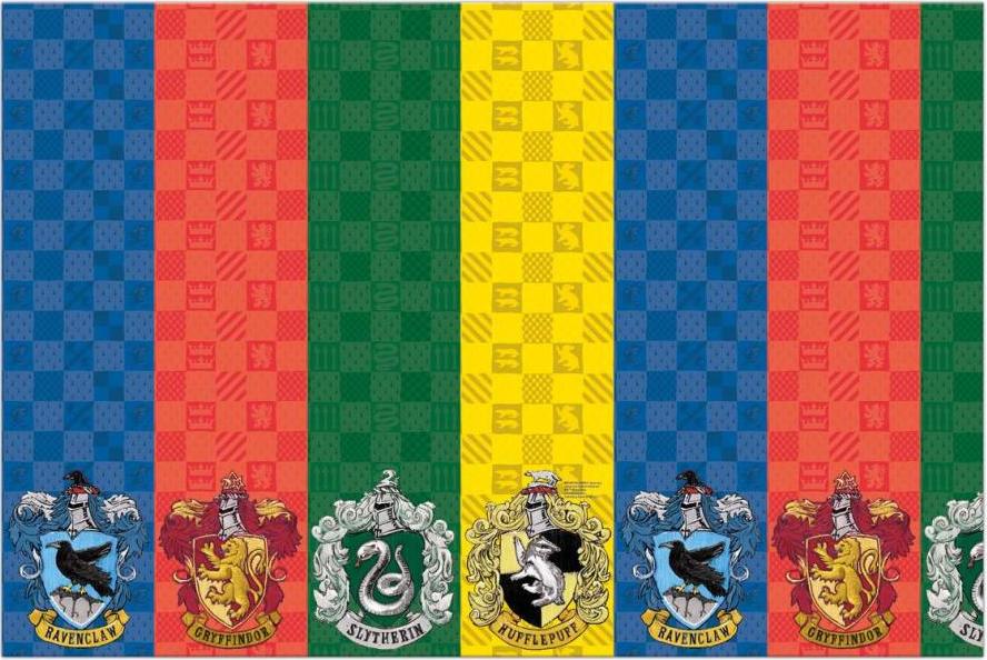 Procos Papírový ubrus "Harry Potter Hogwarts Houses" 120x180 cm
