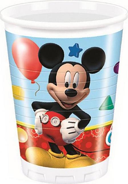 Procos Plastové kelímky (WM), Hravý Mickey (Disney), 200 ml, 8 ks (štítek SUP)