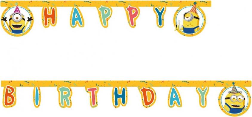 Procos Banner Minions 2 The Rise of Gru - Happy Birthday, 200 cm