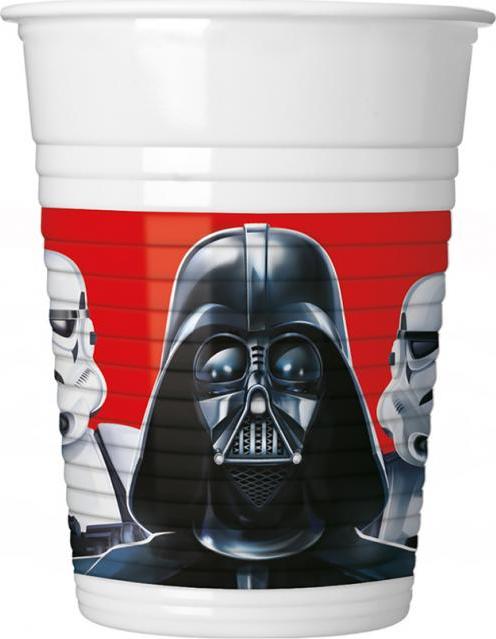 Procos Plastové kelímky (WM) Star Wars Final Battle, 200 ml, 8 ks (štítek SUP)