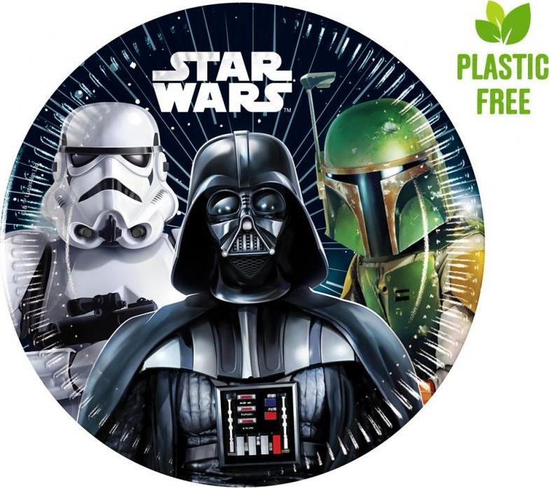 Procos Papírové talíře Star Wars Galaxy, další generace 20 cm, 8 ks (bez plastu)