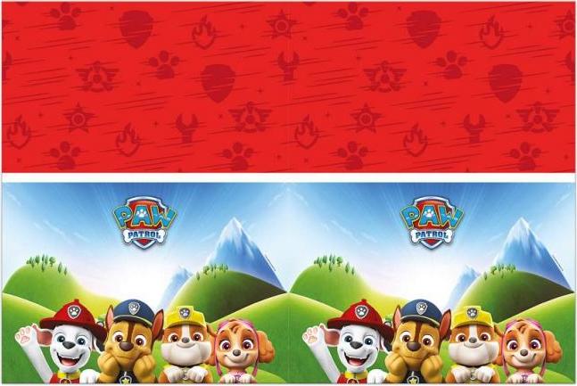 Procos Plastový ubrus Paw Patrol Rescue Heroes, 120 x 180 cm, 1 ks.