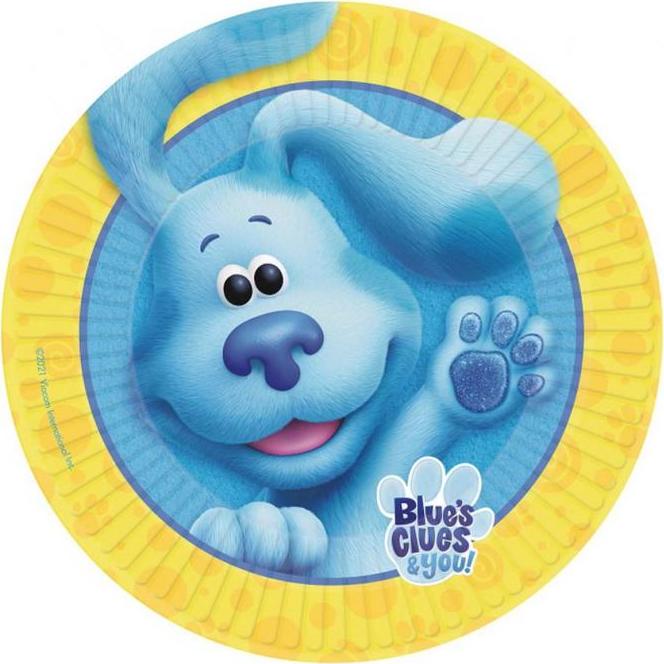 Amscan Papírové talíře Blue&#39;s Clues, 23 cm, 8 ks.