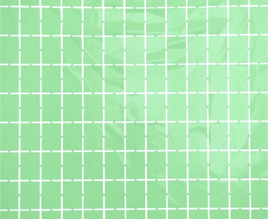 Godan / decorations Čtvercový závěs, pastelově světle zelená, 100x200 cm
