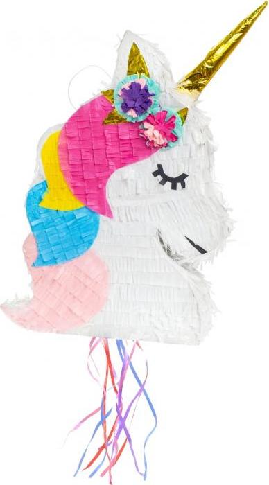 Godan / decorations Piñata Dreamy Unicorn o rozměrech 40x7,5x32 cm