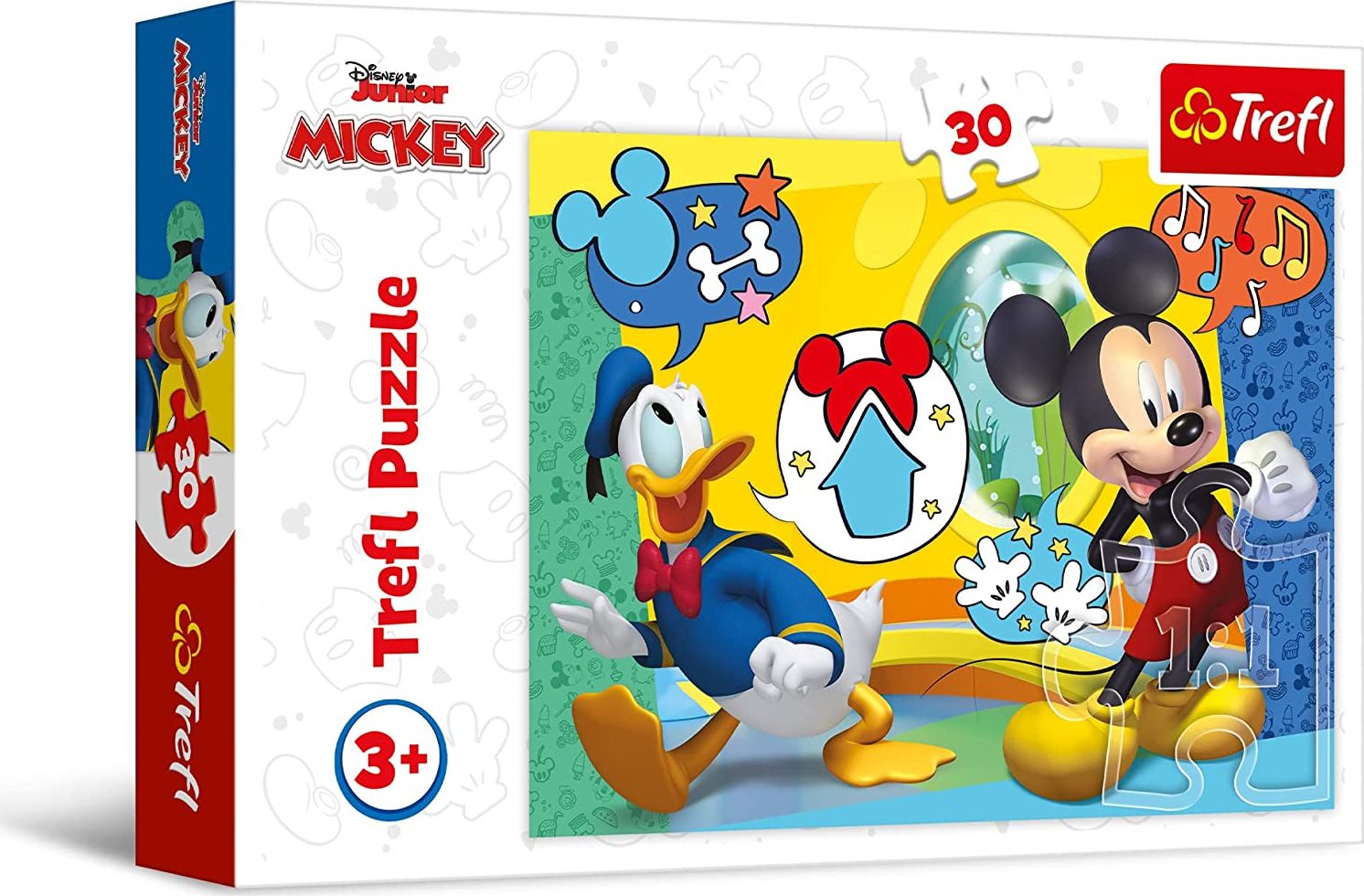 TREFL Puzzle Mickey Mouse a Kačer Donald 30 dílků