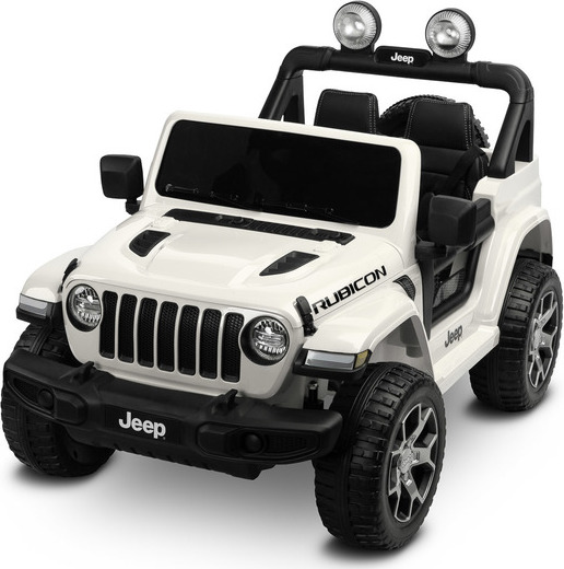 Toyz TERÉNNÍ AUTO JEEP RUBICON NA BATERIE Bílé