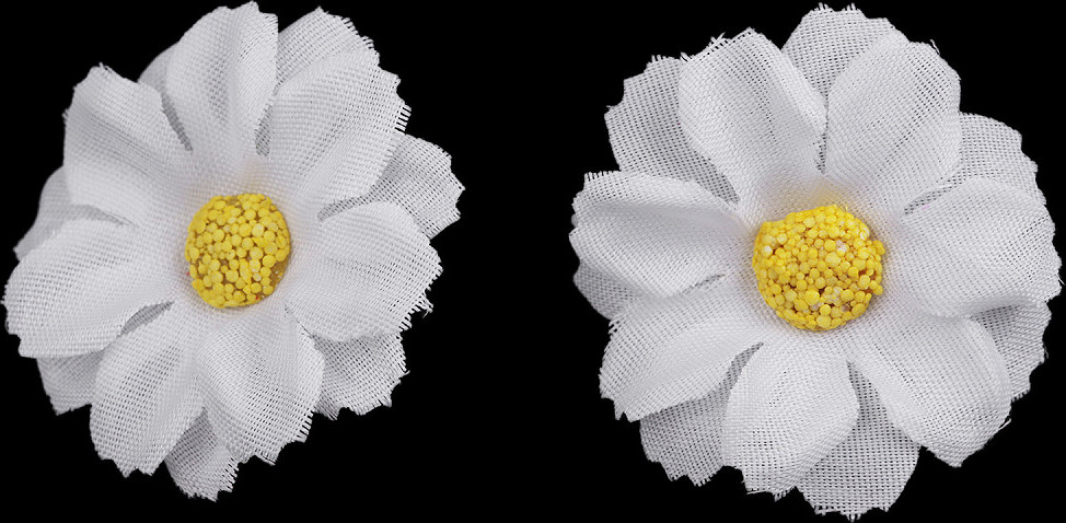 Umělý květ Ø3,5 cm Varianta: 1 bílá, Balení: 12 ks