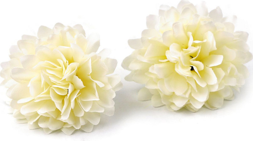 Umělý květ chryzantéma Ø5 cm Varianta: 2 krémová světlá, Balení: 10 ks