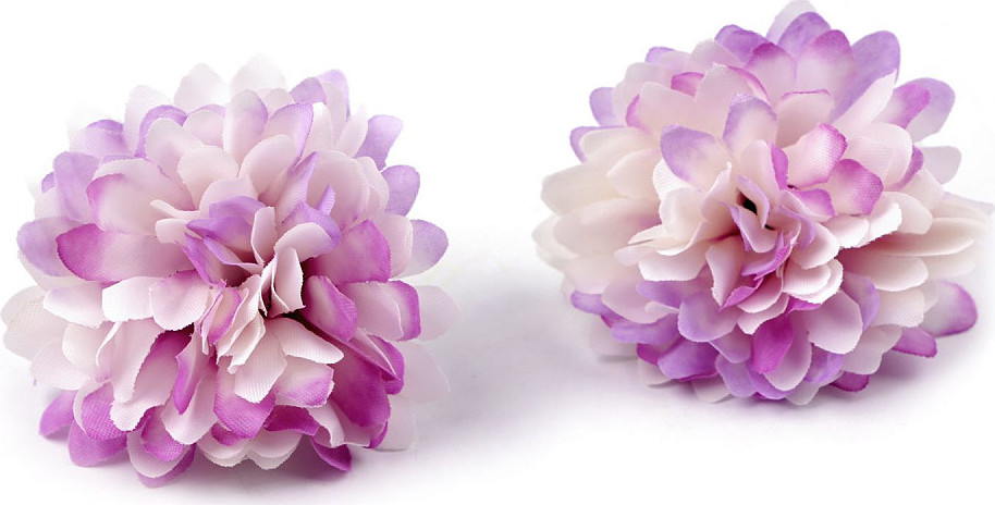 Umělý květ chryzantéma Ø5 cm Varianta: 4 fialová sv., Balení: 10 ks