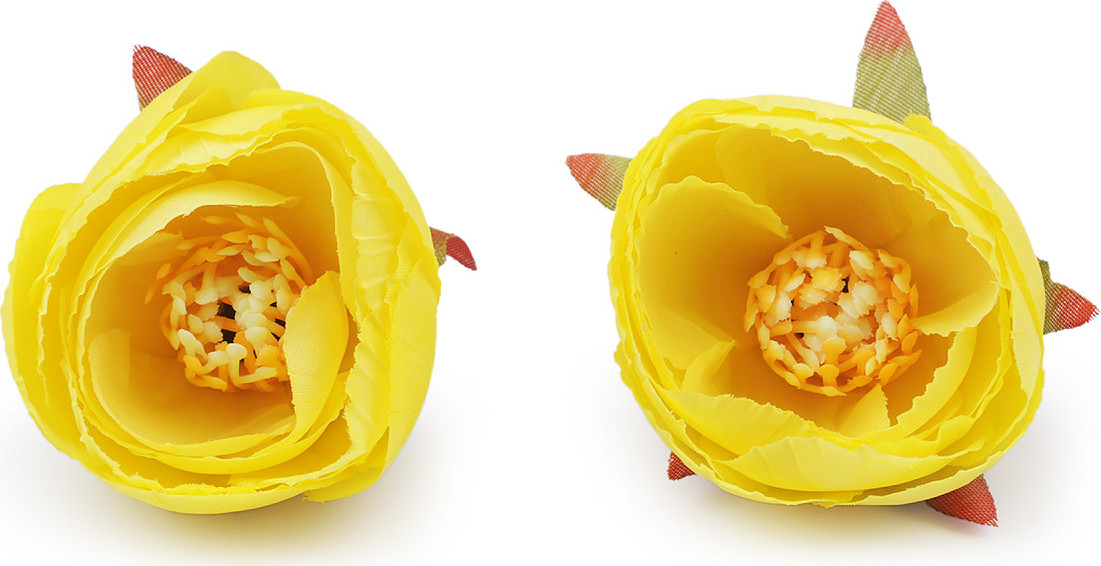 Umělý květ pryskyřník Ø6 cm Varianta: 2 žlutá, Balení: 2 ks