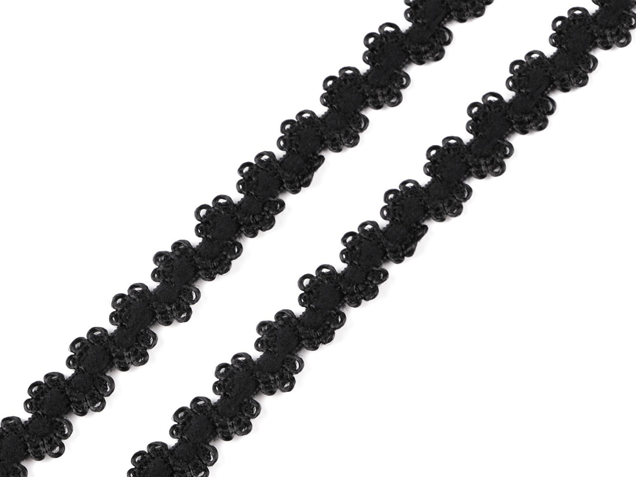 Ozdobná pruženka šíře 10 mm Varianta: 3 černá, Balení: 1 m