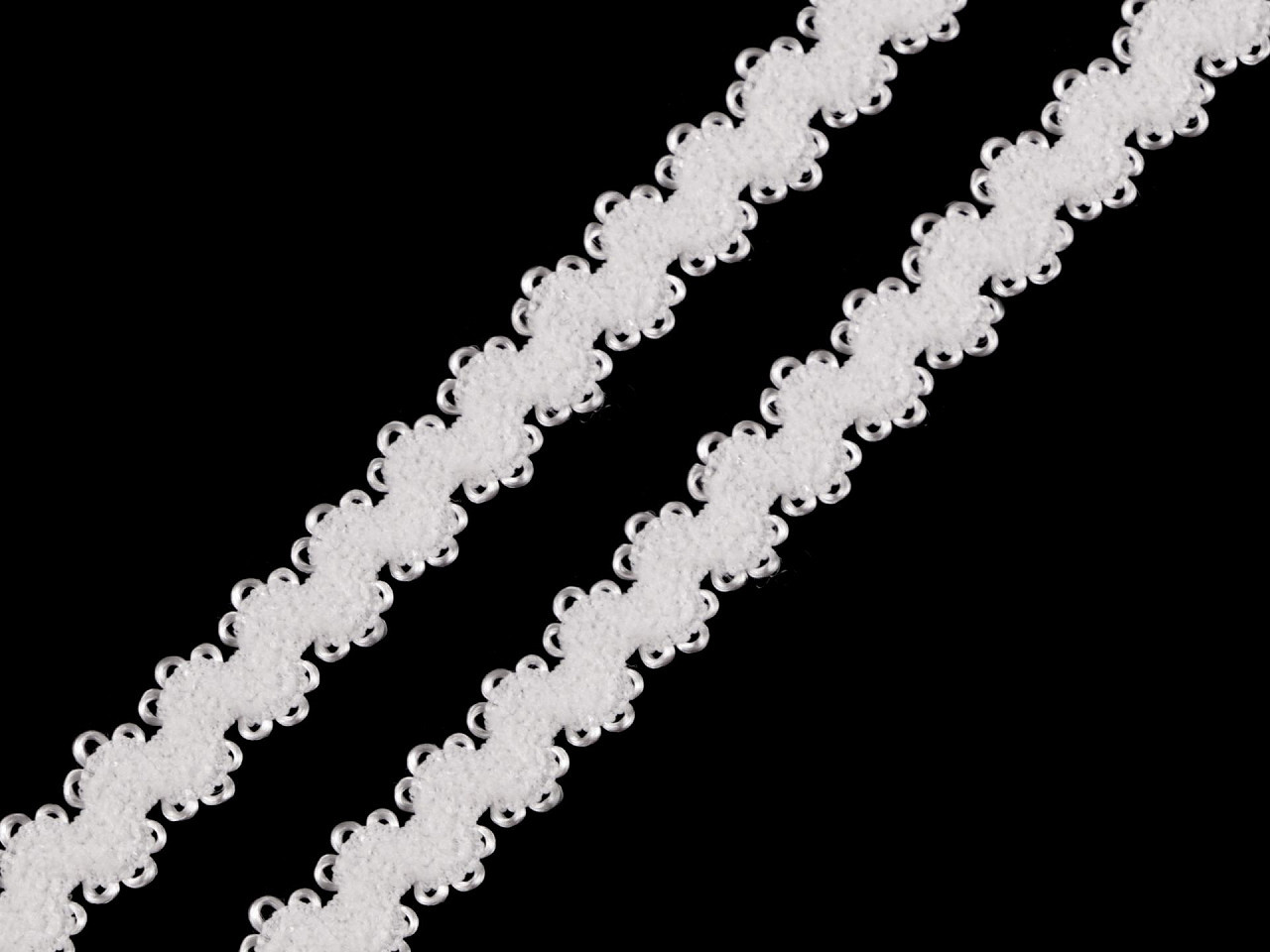 Ozdobná pruženka šíře 10 mm Varianta: 1 Off White, Balení: 1 m