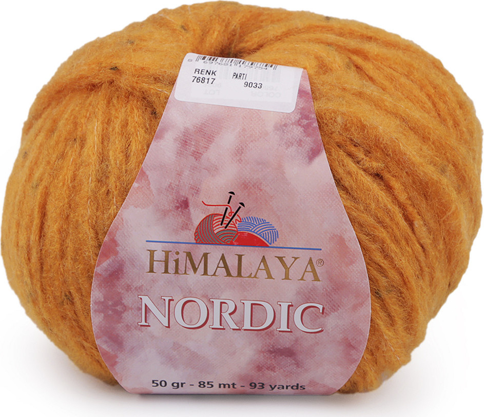 Pletací příze Himalaya Nordic 50 g Varianta: 4 (76817) hořčicová, Balení: 1 ks