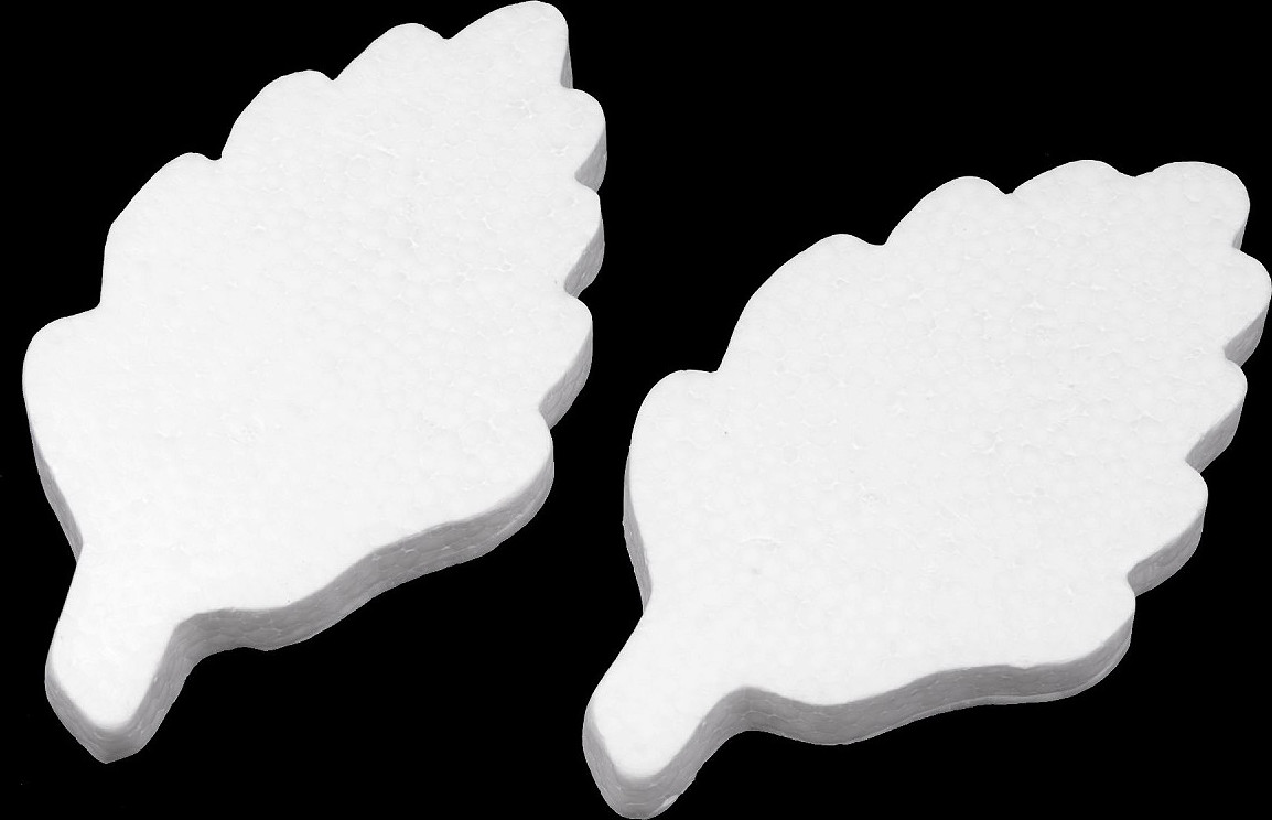List 11x19,5 cm polystyren Varianta: bílá, Balení: 10 ks