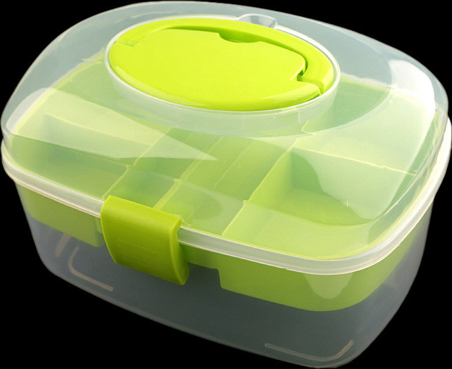 Plastový box / kufřík Varianta: 2 zelená sv., Balení: 1 ks