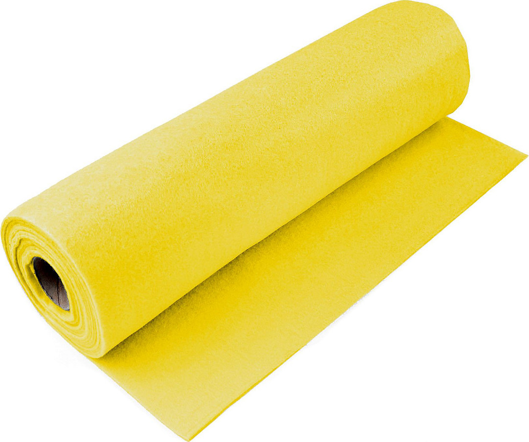 Filc / plsť metráž tloušťka 2 mm Varianta: 8 (F37) žlutá, Balení: 1 m