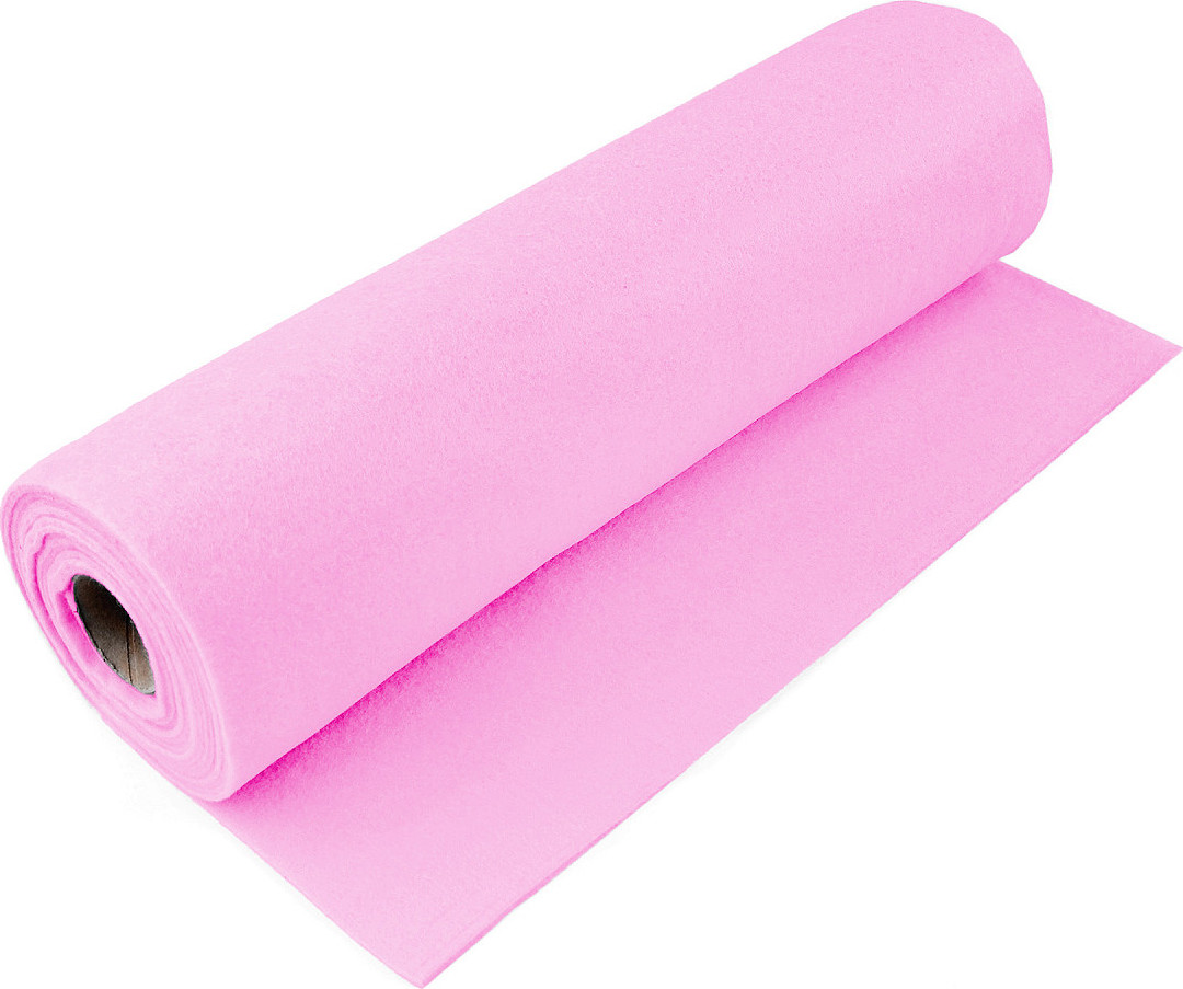 Filc / plsť metráž tloušťka 3 mm Varianta: 7 (F09) růžová, Balení: 1 m