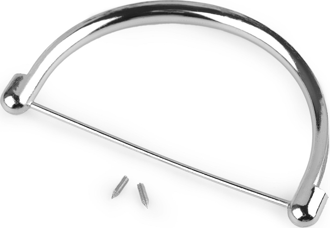 Kovové ucho na kabelku 8x13 cm Varianta: stříbrná, Balení: 1 ks