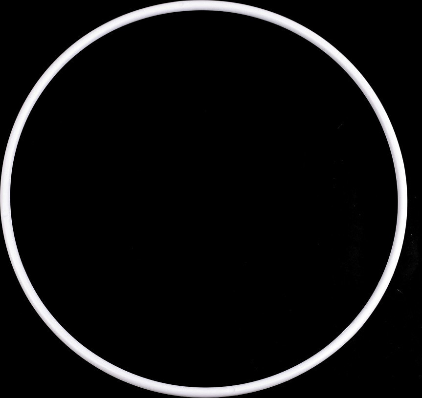 Plastový kruh Ø21; 26 cm Varianta: 2 (26 cm) bílá, Balení: 1 ks