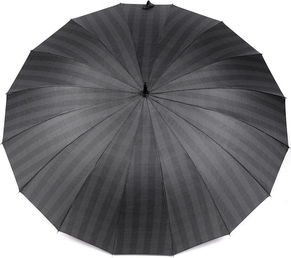 Velký rodinný vystřelovací deštník Varianta: 4 šedá tmavá káro, Balení: 1 ks