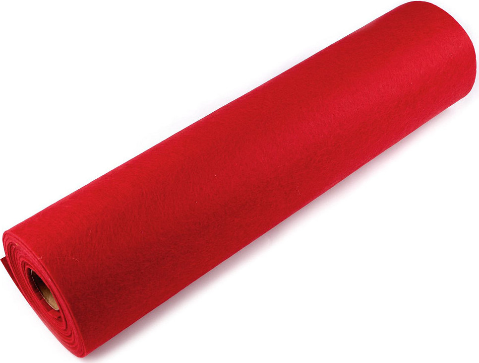 Plsť / filc šíře 50 cm Varianta: 15 (F02) červená tm., Balení: 5 m