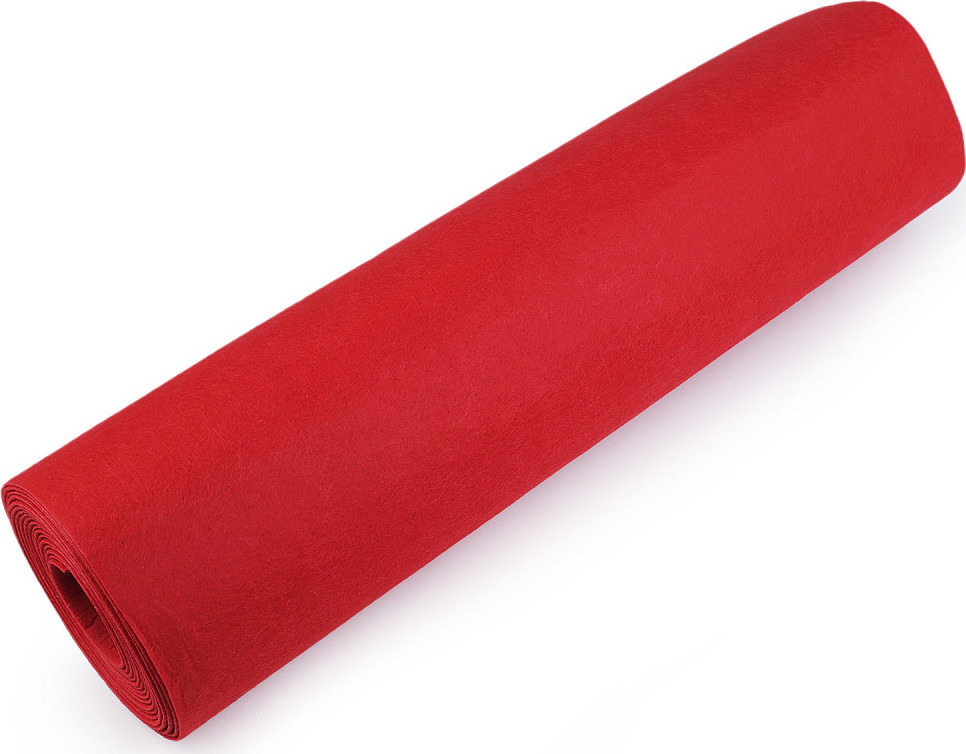 Plsť / filc šíře 50 cm Varianta: 4 (F01) červená, Balení: 5 m