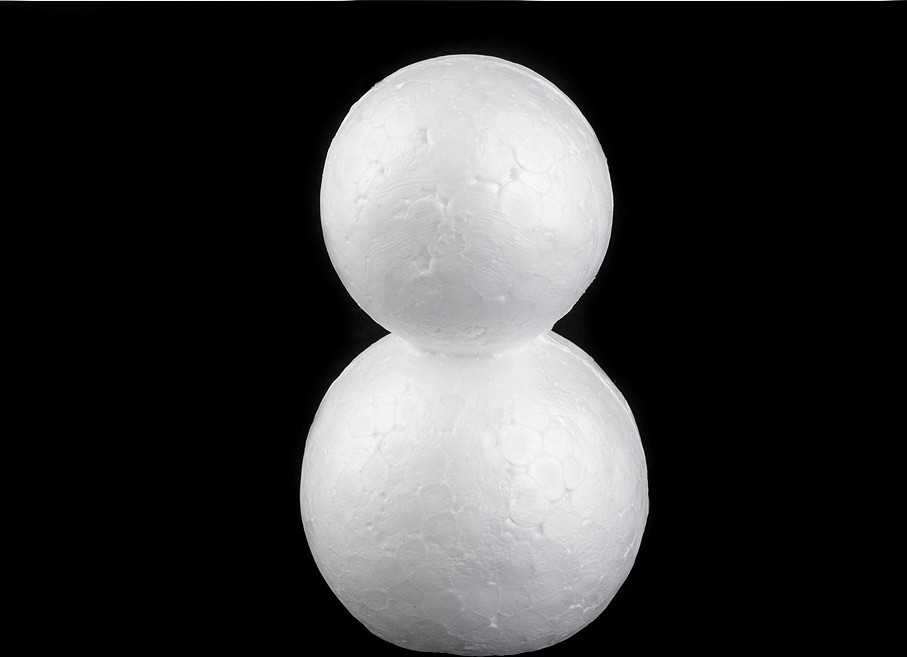 Sněhulák 6,7x11,5 cm polystyren Varianta: bílá, Balení: 1 ks