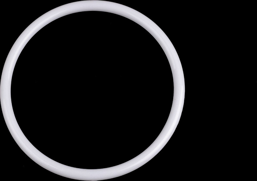Plastový kruh Ø11; 14,5 cm Varianta: 1 (11 cm) bílá, Balení: 4 ks