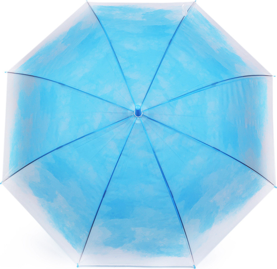 Dámský / dívčí vystřelovací deštník Varianta: 4 modrá azuro, Balení: 1 ks
