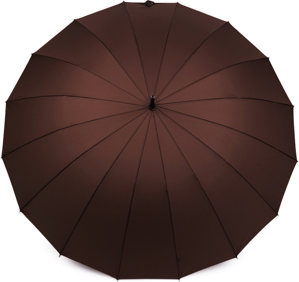 Velký rodinný deštník s dřevěnou rukojetí Varianta: 3 hnědá, Balení: 1 ks