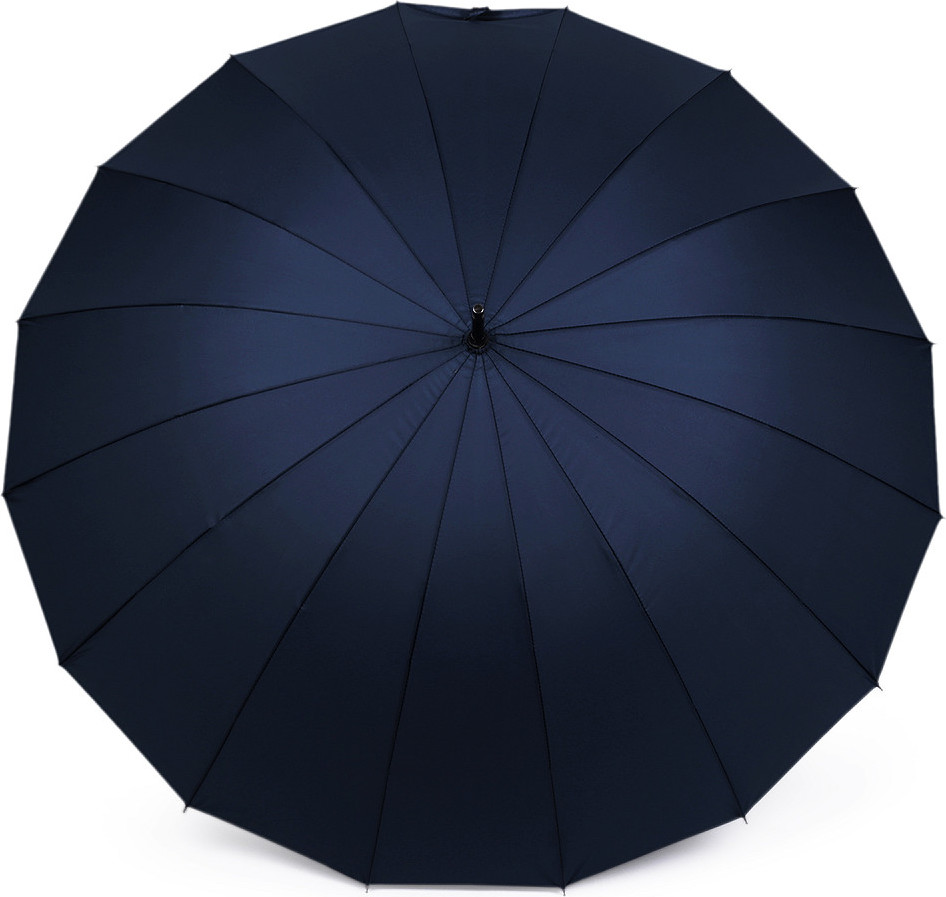 Velký rodinný deštník s dřevěnou rukojetí Varianta: 5 modrá tmavá, Balení: 1 ks