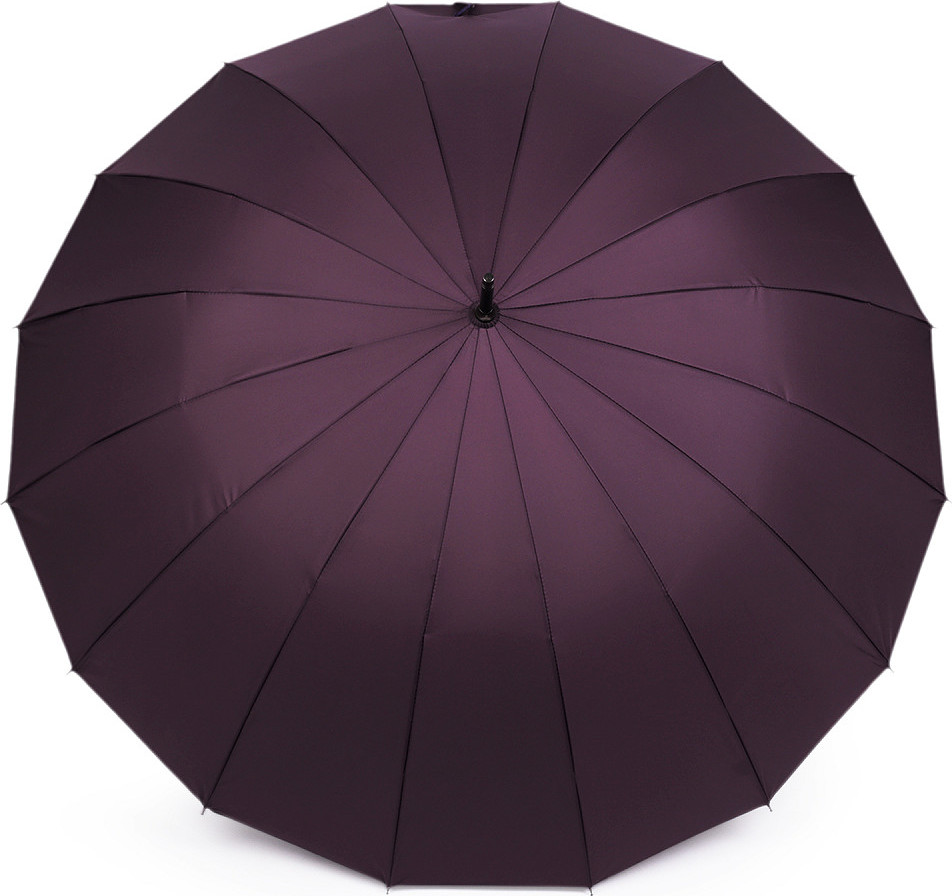 Velký rodinný deštník s dřevěnou rukojetí Varianta: 2 amarant, Balení: 1 ks