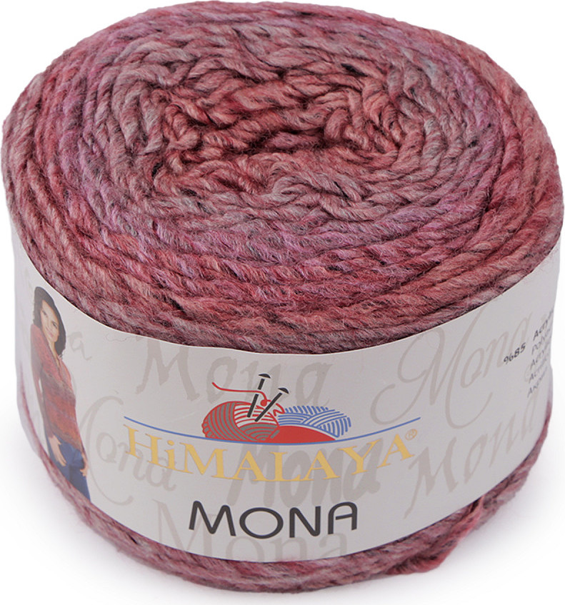 Pletací příze Himalaya Mona 100 g Varianta: 2 (22101) starorůžová, Balení: 1 ks