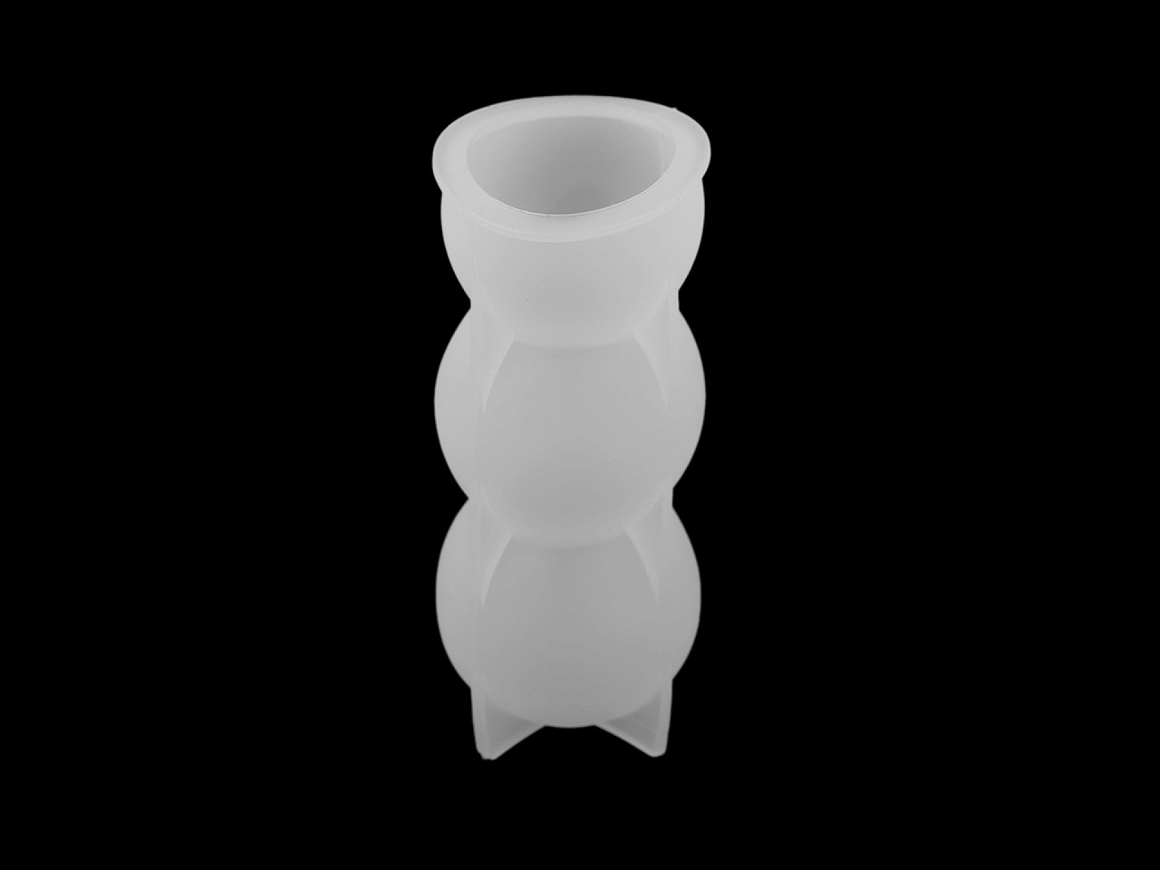 Silikonová forma na výrobu svíček a odlitků Varianta: 3 bílá, Balení: 1 ks