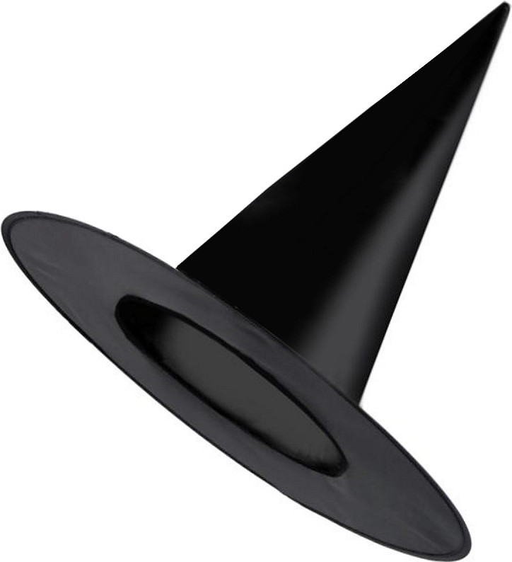 Karnevalový klobouk čarodějnický Varianta: černá, Balení: 1 ks