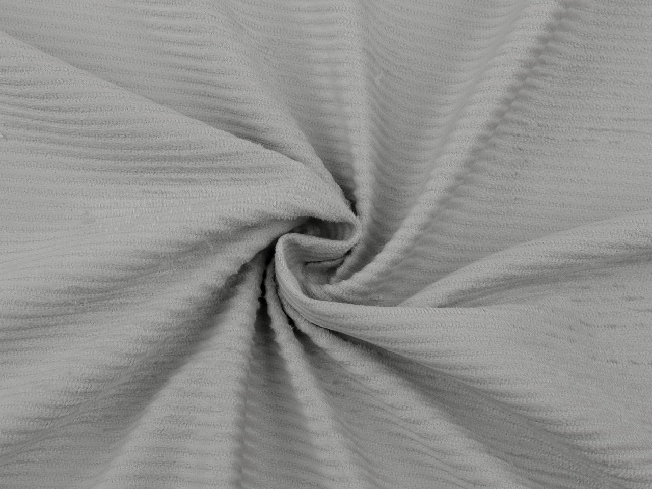 Velvet / samet oděvní s řádkovanou strukturou Varianta: 8 šedá světlá, Balení: 1 m