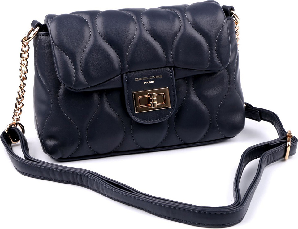 Kabelka crossbody prošívaná 22x14 cm Varianta: 9 modrá tmavá, Balení: 1 ks