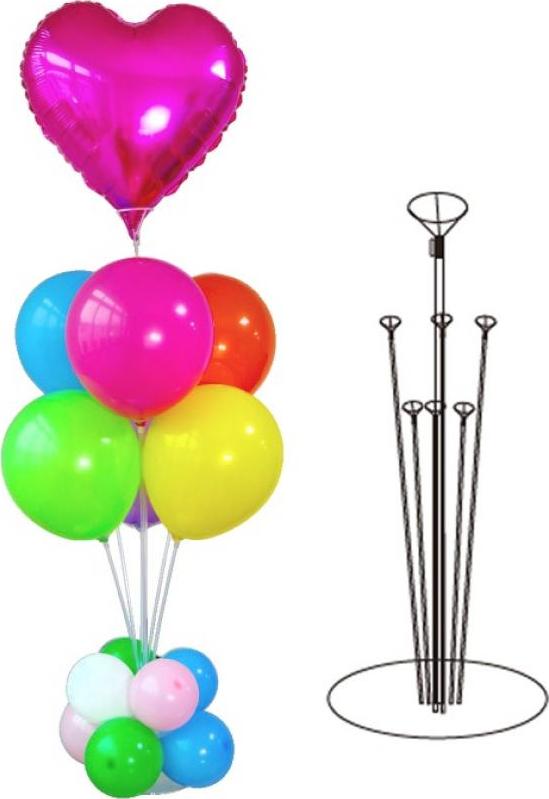 Stojan na balónkovou dekoraci "6+1", výška 80 cm